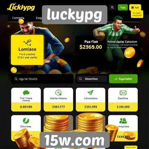 Opções de pagamento disponíveis no site luckypg