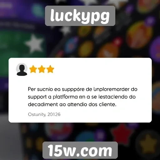 Feedback dos usuários sobre o suporte do luckypg